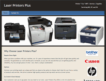 Tablet Screenshot of laserprintersplus.com